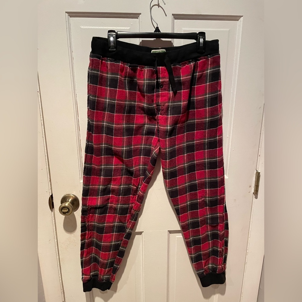 Red and Green Flannel Plaid Pj Pants